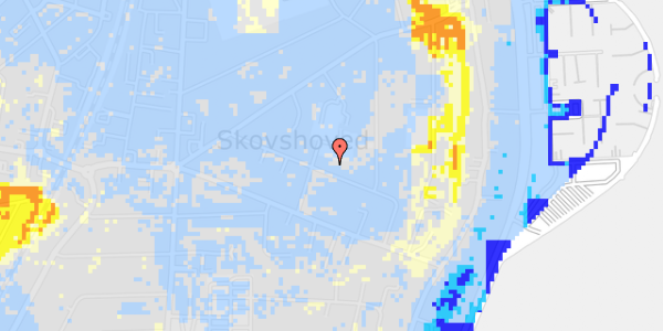 Ekstrem regn på Sophus Bauditz Vej 28