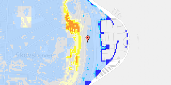 Ekstrem regn på Strandvejen 250