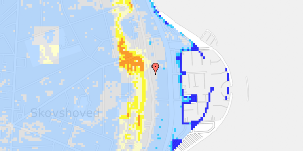 Ekstrem regn på Strandvejen 262A, st. 