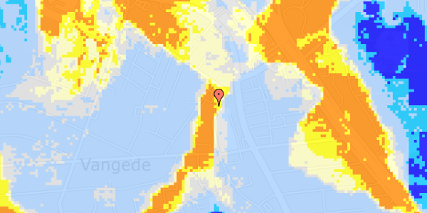 Ekstrem regn på Vangede Bygade 46, st. tv