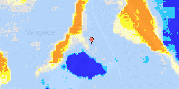 Ekstrem regn på Vangede Bygade 116