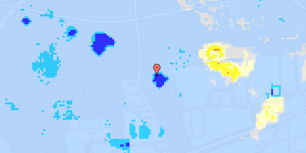 Ekstrem regn på Branddamsvej 185, 1. th