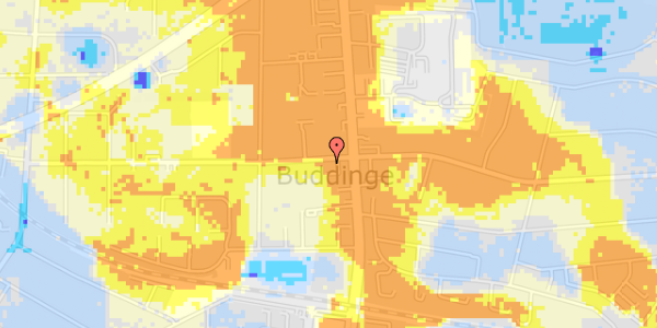 Ekstrem regn på Kong Hans Alle 3, st. th