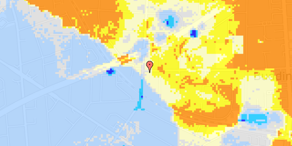 Ekstrem regn på Kong Hans Alle 111