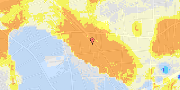 Ekstrem regn på Marsk Stigs Alle 29A