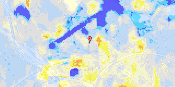 Ekstrem regn på Nydamsvej 17