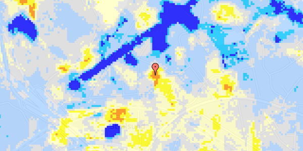 Ekstrem regn på Nydamsvej 24