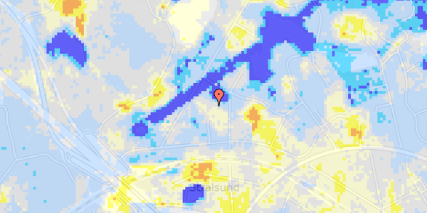 Ekstrem regn på Nydamsvej 25