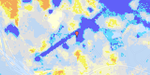 Ekstrem regn på Nydamsvej 40