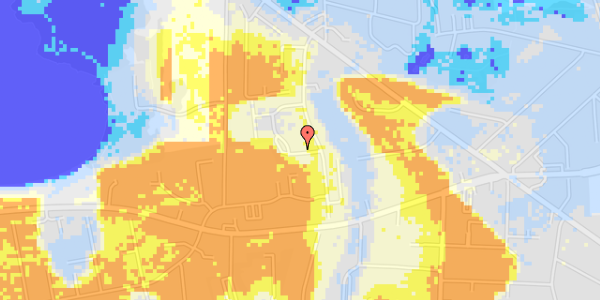 Ekstrem regn på Sandkrogen 37