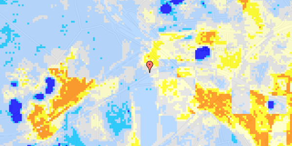 Ekstrem regn på Skovdiget 14