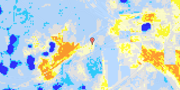 Ekstrem regn på Skovdiget 36