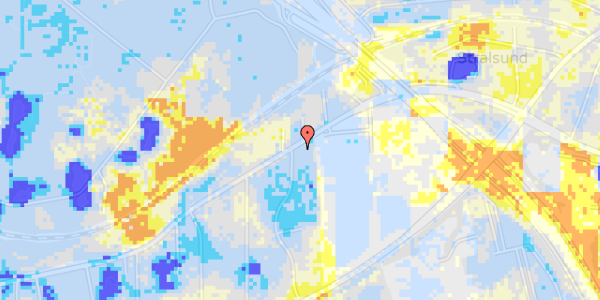 Ekstrem regn på Skovdiget 45