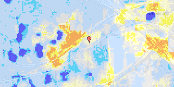 Ekstrem regn på Skovdiget 50