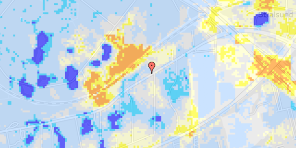 Ekstrem regn på Skovdiget 52