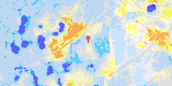 Ekstrem regn på Skovdiget 85