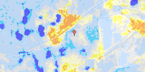 Ekstrem regn på Skovdiget 95