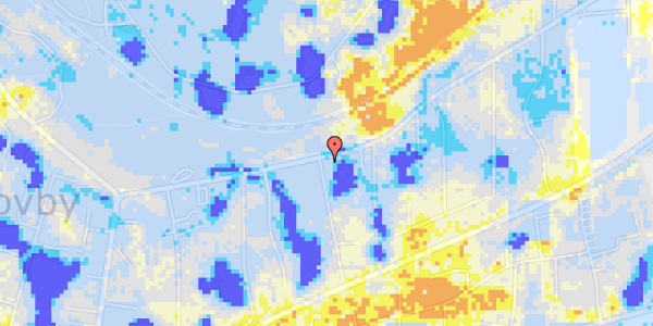 Ekstrem regn på Skovdiget 171