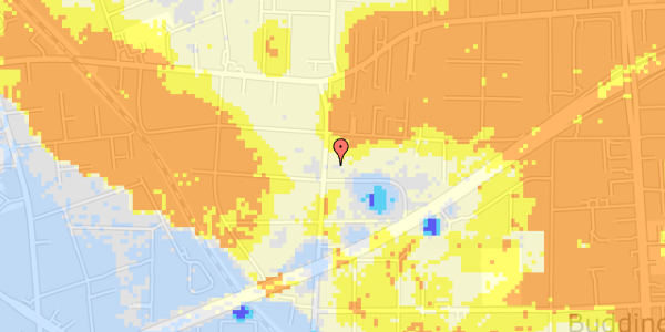 Ekstrem regn på Stengårds Alle 123B