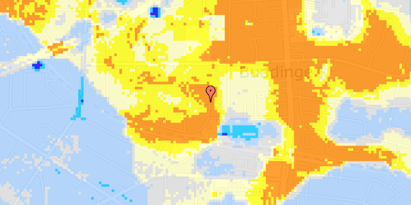 Ekstrem regn på Vadgårdsvej 70