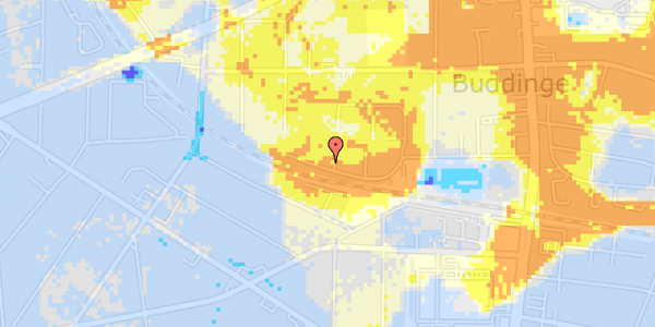 Ekstrem regn på Vadgårdsvej 195