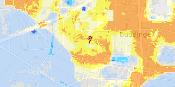 Ekstrem regn på Vadgårdsvej 236