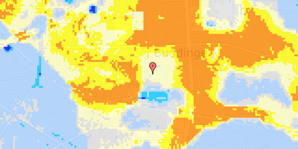 Ekstrem regn på Valdemars Alle 16