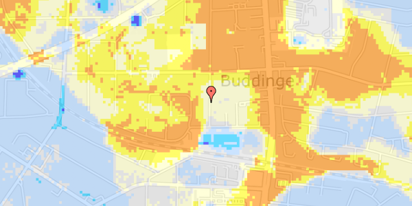 Ekstrem regn på Valdemars Alle 17