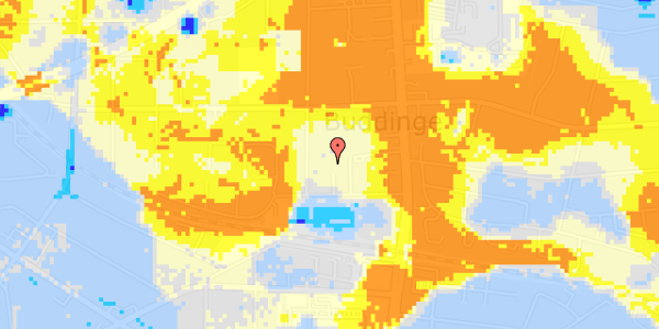 Ekstrem regn på Valdemars Alle 18