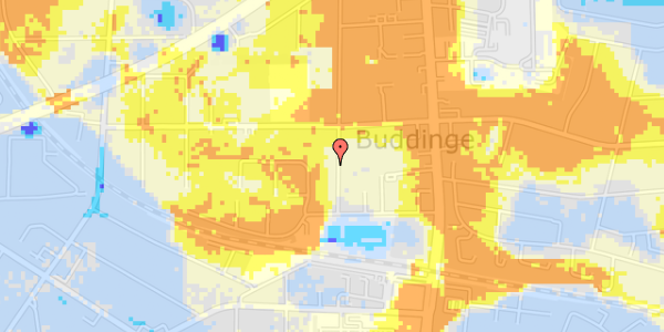 Ekstrem regn på Valdemars Alle 21