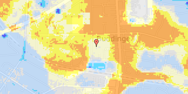 Ekstrem regn på Valdemars Alle 22