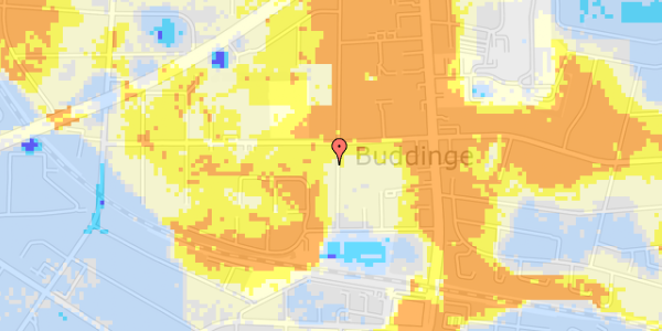 Ekstrem regn på Valdemars Alle 25