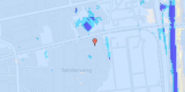 Ekstrem regn på Søndervangsvej 37, 2. th