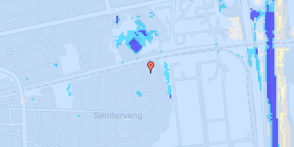 Ekstrem regn på Søndervangsvej 52, 2. tv