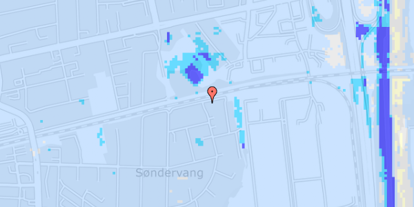 Ekstrem regn på Søndervangsvej 54, st. tv