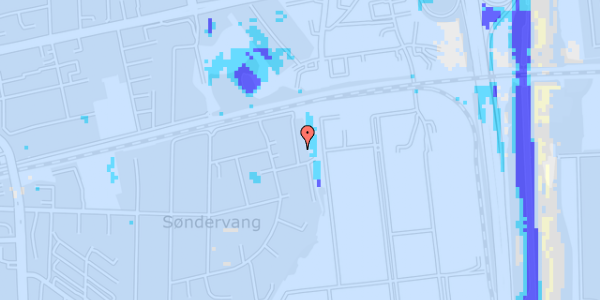 Ekstrem regn på Søndervangsvej 72, 1. th