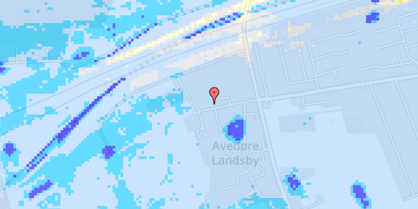 Ekstrem regn på Stavnsbjergvej 18