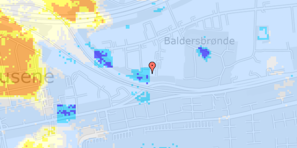 Ekstrem regn på Baldersbuen 29E, st. tv