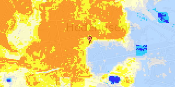 Ekstrem regn på Frihedsvej 21