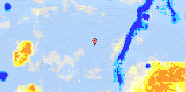 Ekstrem regn på Fyrrevang 33