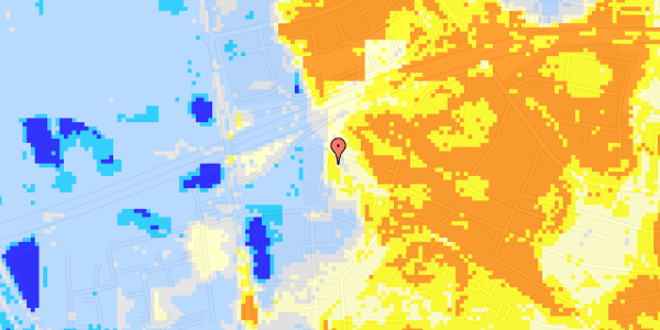 Ekstrem regn på Haveforen. Bakkevej 16