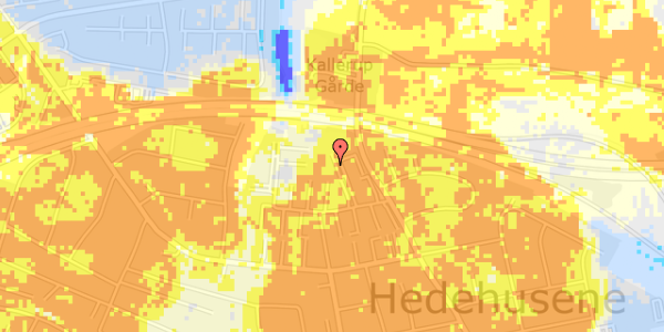 Ekstrem regn på Hedekæret 52, 1. th