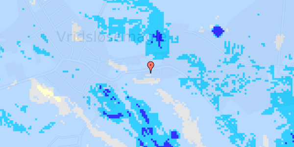 Ekstrem regn på Ole Rømers Vej 50