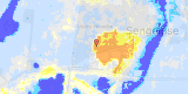 Ekstrem regn på Stendiget 14