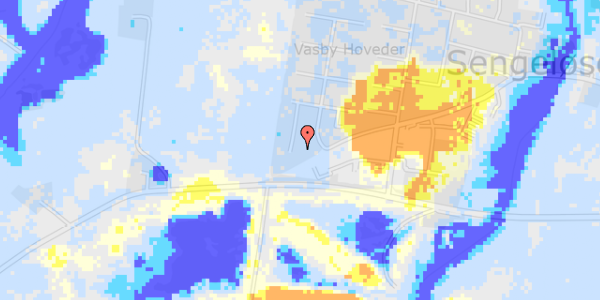 Ekstrem regn på Stendiget 15