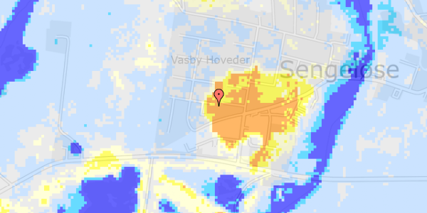 Ekstrem regn på Stendiget 16