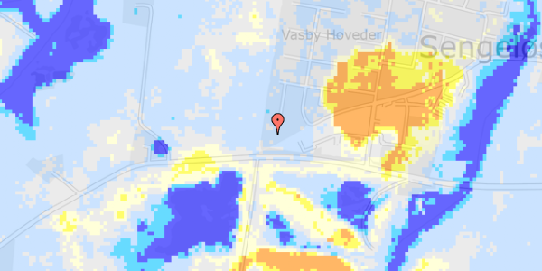 Ekstrem regn på Stendiget 19