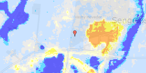 Ekstrem regn på Stendiget 27