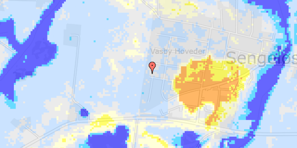 Ekstrem regn på Stendiget 35