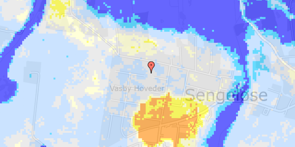 Ekstrem regn på Stendiget 66